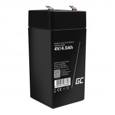 Green Cell Maintenance-free AGM VRLA Green Cell AGM37 4V 4Ah Battery (for alarm system, cash register, toy)