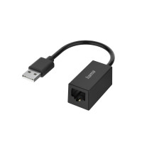 Hama 00200324 tīkla adapteris, USB spraudnis - LAN/Ethernet ligzda, ātrs Ethernet