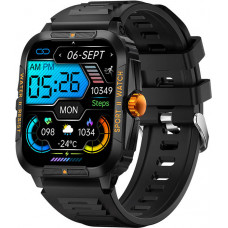 Colmi P76 smartwatch (black and orange)