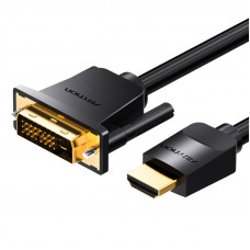 Vention HDMI to DVI (24+1) Cable Vention ABFBH 2m, 4K 60Hz/ 1080P 60Hz (Black)