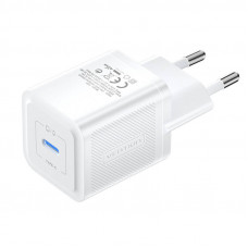 Sienas lādētājs, Vention, FEPW0-EU, USB-C, 20W, GaN (balts)