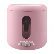 Tenwin 8035-4 battery/USB electric sharpener with container (pink)