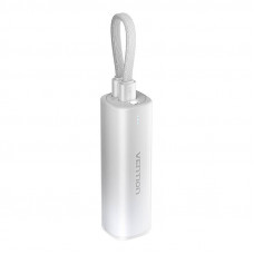 Powerbank 5000mAh Vention FHWM0 20W + USB-C līdz zibens kabelim (pelēks)