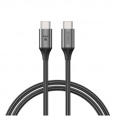 Orico 100 W USB-C uz USB-C uzlādes kabelis (melns)