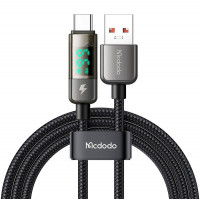 Mcdodo CA-3630 USB-A uz USB-C kabelis, automātiska izslēgšana, PD 100 W, 1,2 m (melns)