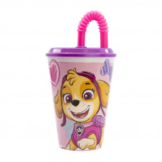 Ūdens krūze ar salmiņu bērniem STOR 74530 430 ml Paw Patrol Skye (rozā)