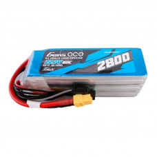 Gens Ace G-Tech 2800mAh 22,2V 60C 6S1P Lipo akumulators ar XT60 spraudni