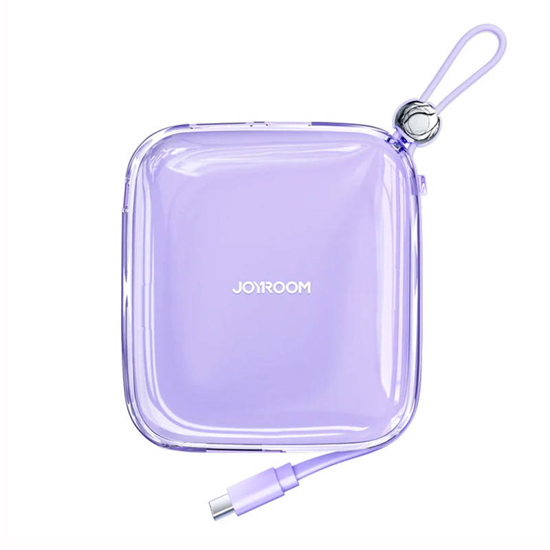 Joyroom Powerbank Joyroom JR-L002 Jelly 10000mAh, USB C, 22.5W (Purple), 10 + 4 pcs FOR FREE