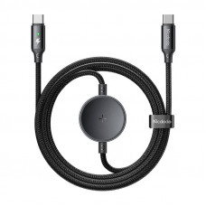 CA-4170 divi vienā USB-C kabelis + Samsung Watch bezvadu lādētājs, 60 W, 1,5 m