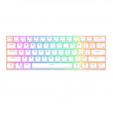 Mehāniskā tastatūra Royal Kludge RK61 RGB, sarkans slēdzis (balts)