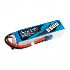 Gens Ace 5500mAh Lipo 22,2V 45C 6S1P modeļa helikopteru akumulatori