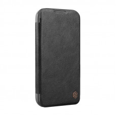 Nillkin Etui Nillkin Qin Prop Leather iPhone 16 Pro Max (czarny)