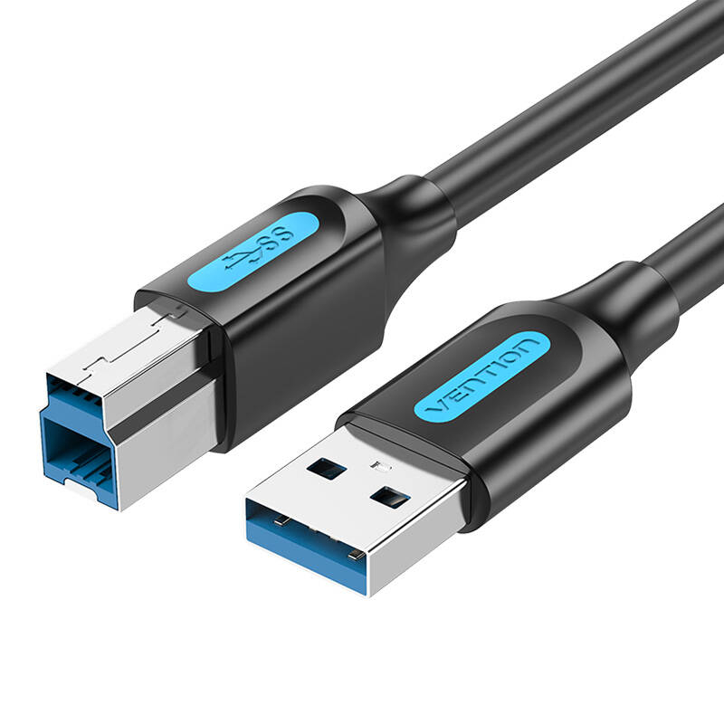 Vention USB 3.0 A līdz USB-B drukas kabelis Vention COOBD 2A 0,5 m melns PVC