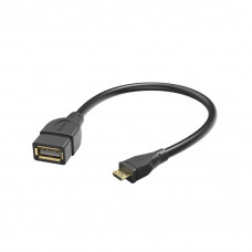 Hama 00173892 USB 2.0 Adapter Cable, OTG micro B plug - A socket 15cm black