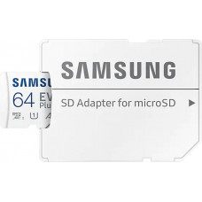Atmiņas karte SAMSUNG microSD MB-MC64SA 64GB + adapteris MB-MC64SA/EU