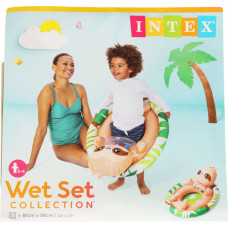 INTEX 59570 Bērnu peldēšanas riņķis piepūšamais pontona ritenis ar sēdekli lazybones max 23kg 3-4 gadi