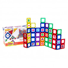 Playmags Magnetic tiles 3D Playmags 170 - 80 pcs set