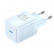 Sienas lādētājs, Vention, FEPL0-EU, USB-C, 20W, GaN (zils)