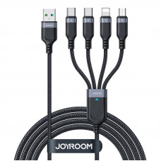 Joyroom USB cable Joyroom S-1T4018A18, 4 in 1, 3.5A/Cable 1,2m (black)