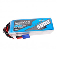 Gens Ace G-Tech 5600mAh 80C 22,2V 6S1P Lipo akumulators ar EC5 spraudni