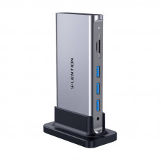 Lention docking station AV USB-C gray