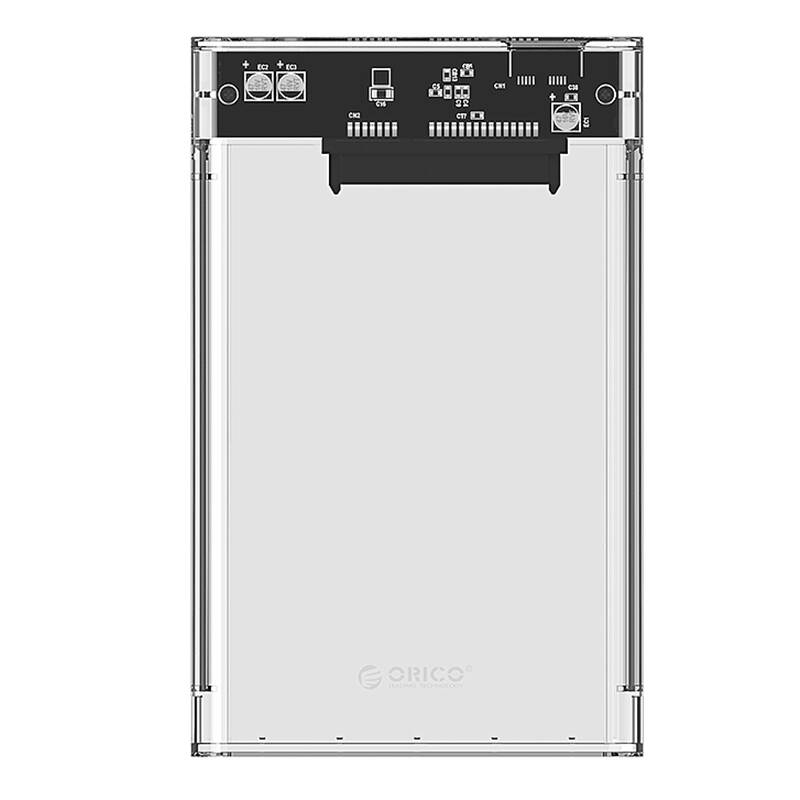 2139 HDD/SSD 2,5 collu diskdziņa korpuss, 5Gbps, USB-A līdz USB Micro-B (caurspīdīgs)