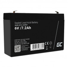 Green Cell Maintenance-free AGM VRLA Battery Green Cell AGM39 6V 7.2Ah (for alarm system, cash register, toy)