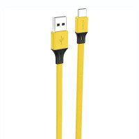 X96 USB-A uz USB-C kabelis 2,4 A, 1 m (dzeltens)