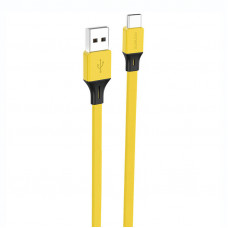 X96 USB-A uz USB-C kabelis 2,4 A, 1 m (dzeltens)