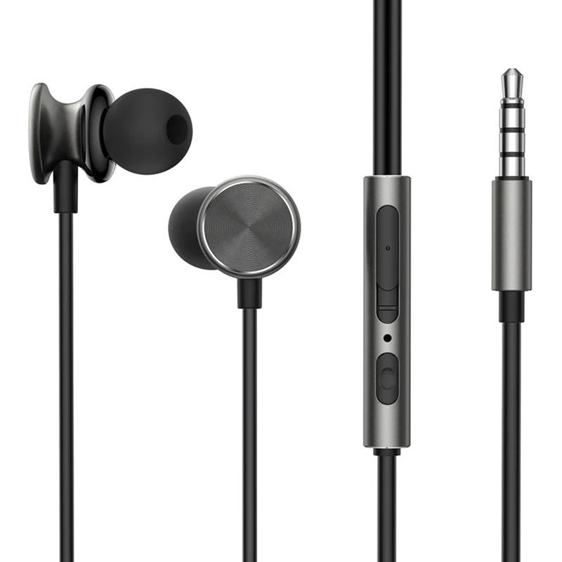 Joyroom Wired Earphones JR-EW03, Half in Ear (Dark Grey)