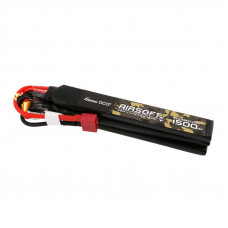 Gens Ace 25C 1500mAh 3S1P 11.1V Nunchuck 3X Airsoft Gun Lipo akumulators ar T spraudni