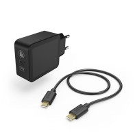 Hama 00183326 uzlādes komplekts, USB-C PD / Qualcomm 18W, USB-C kabelis 1,5 m, melns