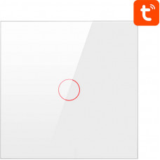 Viedais gaismas slēdzis,skārienjūtīgs, ZigBee Avatto ZTS02-EU-W1 1 virziena TUYA (balts)