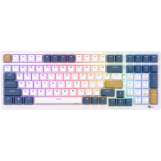 Mehāniskā tastatūra Royal Kludge RK98 RGB, sarkans slēdzis (zils)