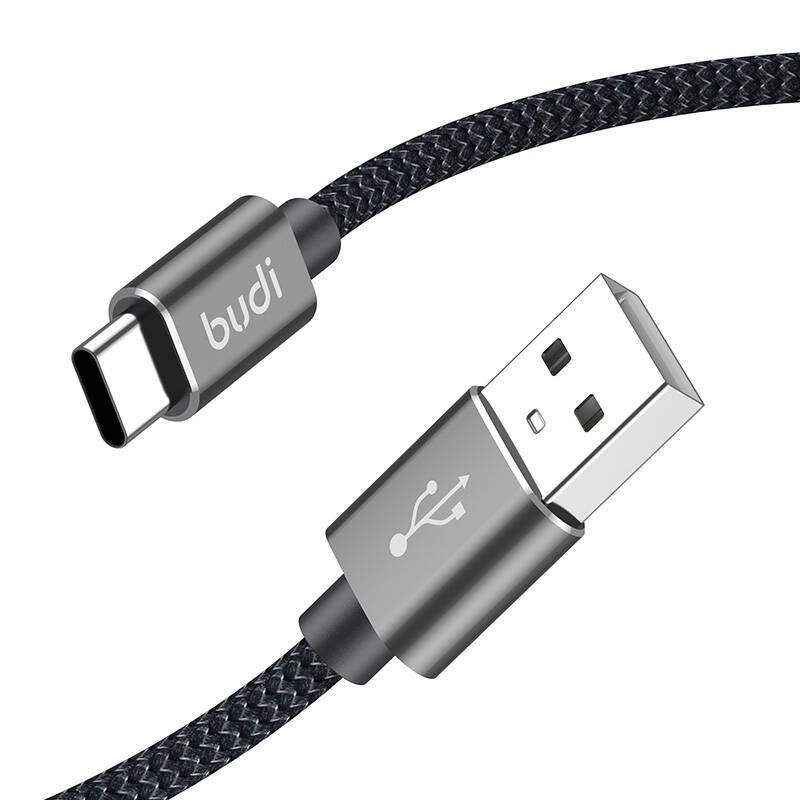 Budi USB-A to USB-C Cable Budi 206T/2M 2.4A 2M (black)