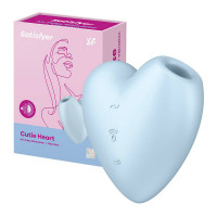 Klitora masieris Satisfyer Cutie Heart (zils)