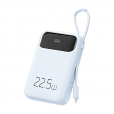 Power Bank MC-3254 10000mAh, 22,5W, gaišai (zila)