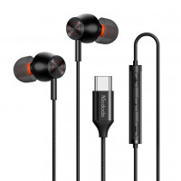 Mcdodo HP-3490 in-ear, vadu austiņas, USB-C (melns)