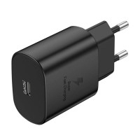 EU51 USB-C 25 W tīkla lādētājs (melns)