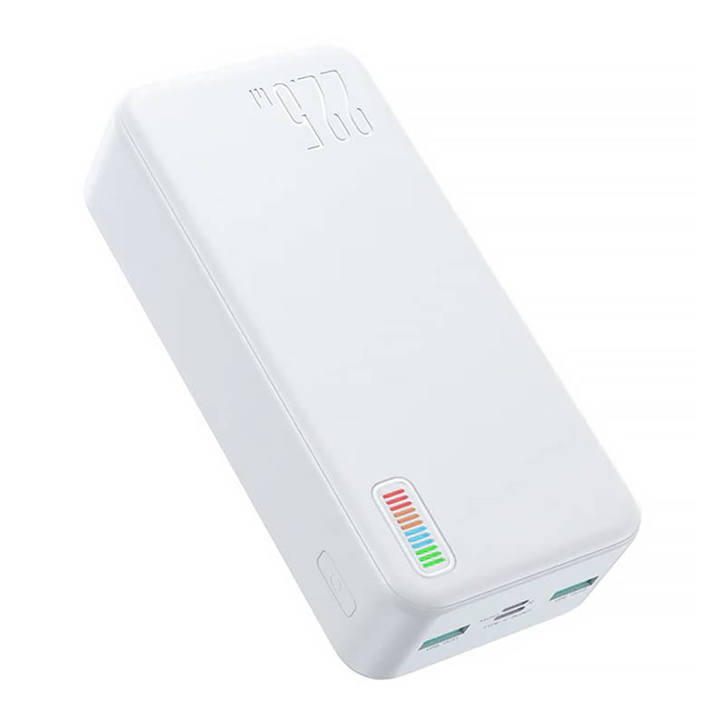 Power Bank Dazzling 22.5W 30000mAh Joyroom JR-QP196 (balts) 10 + 4 gab. PAR BRĪVU