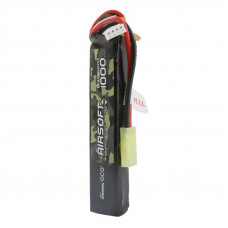 Gens Ace 25C 1000mAh 3S1P 11.1V Airsoft Gun Lipo akumulators ar mini Tamiya spraudni