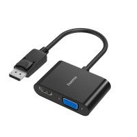 Hama 00200334 video adapteris 2 vienā VGA un HDMI uz DisplayPort