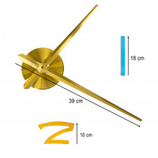 Uzlīmes sienas pulkstenis 1 ciparu krāsā 100-120cm