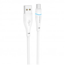 USB-A uz USB-C kabelis Foneng X101 3A, 1,2 m (balts)