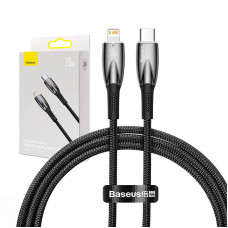 Baseus USB-C cable for Lightning Baseus Glimmer Series, 20W, 1m (Black)