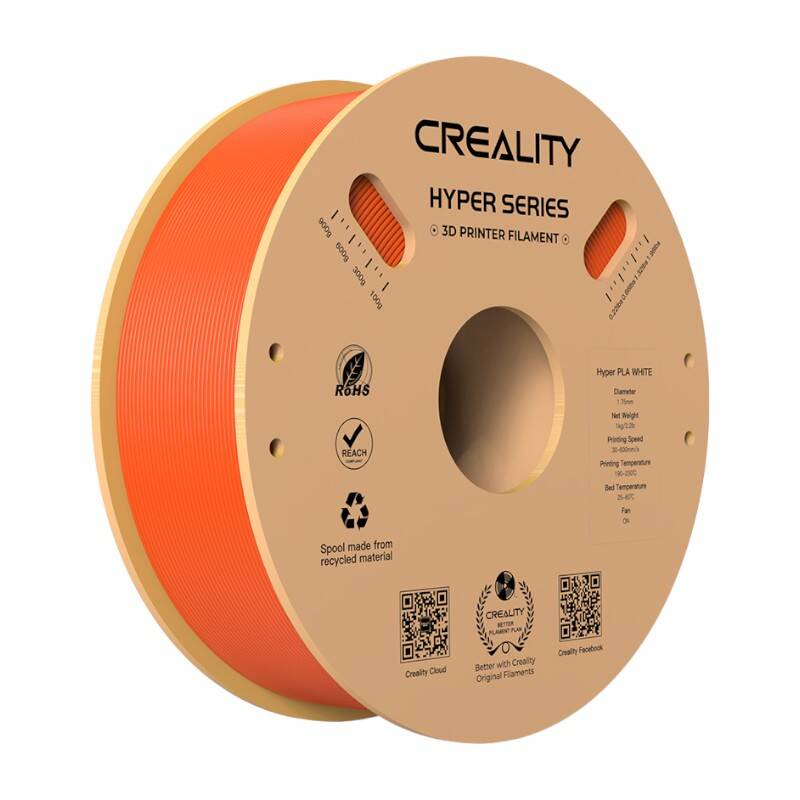 Hyper PLA, Filaments, Creality (oranža)