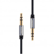 Mini ligzda 3,5 mm AUX kabelis Remax RL-L100 1m (melns)