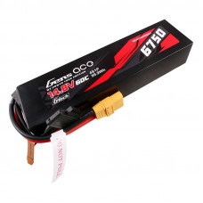 Gens Ace G-Tech 6750mAh 14.8V 60C 4S1P Lipo Battery Pack PC materiāla korpuss ar XT90 spraudni