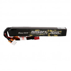 Gens Ace 25C 1500mAh 2S1P 7,4V Airsoft Gun Lipo akumulators ar T spraudni