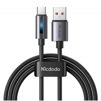 Mcdodo CA-5180 USB-A–USB-C kabelis, 1,2 m (melns)